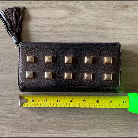 🌺Lovcat leather wallet with studs and tassel. - Picture 6 of 7